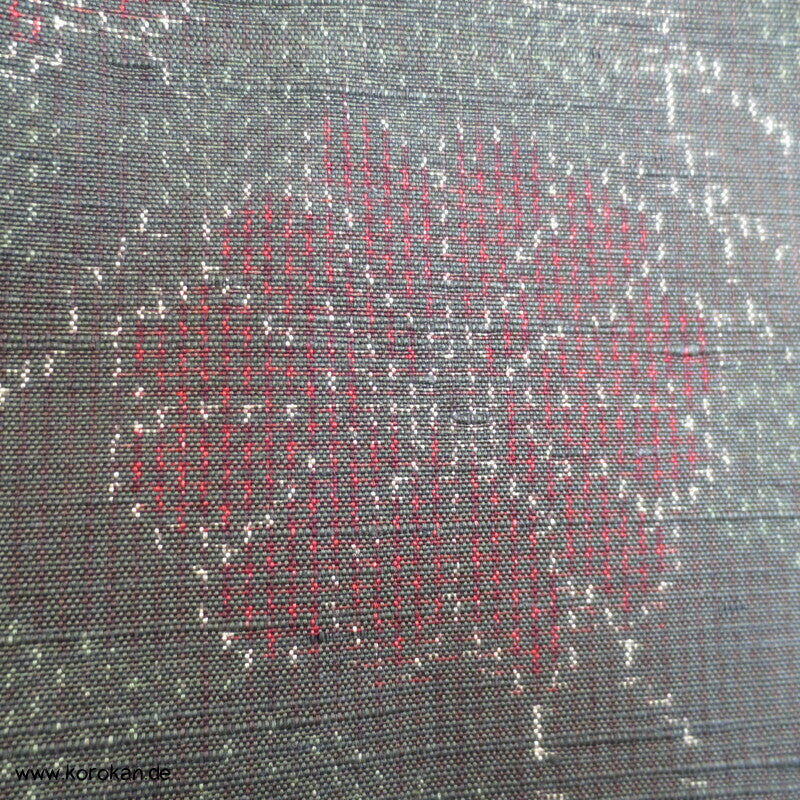 Kiku Chrysanthemen Kasuri Hitoe Tsumugi Seiden Kimono