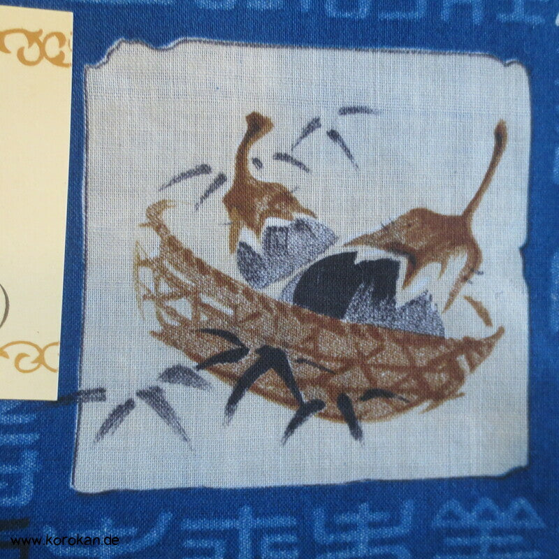alte Kanji, Shikishi Männer Juban Kimono Wollmuslin