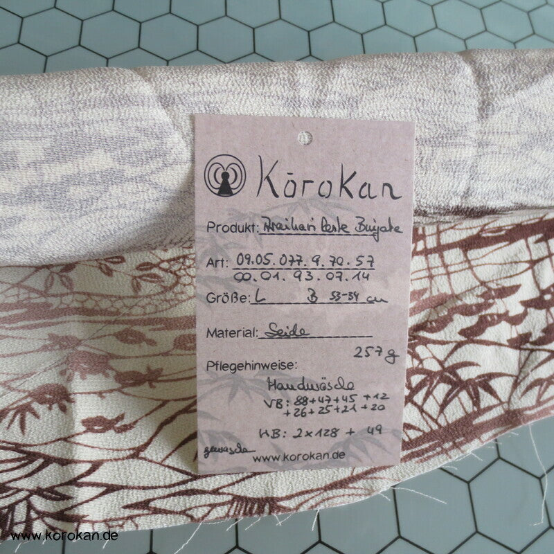 Bingata Batik Chirimen Crepe Seide, Araihari Kimono