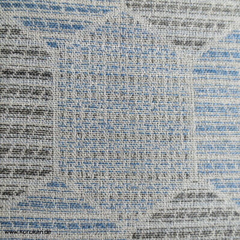 Kikko Wolle/ Seide Kimono Jacquard decoupé jeansblau