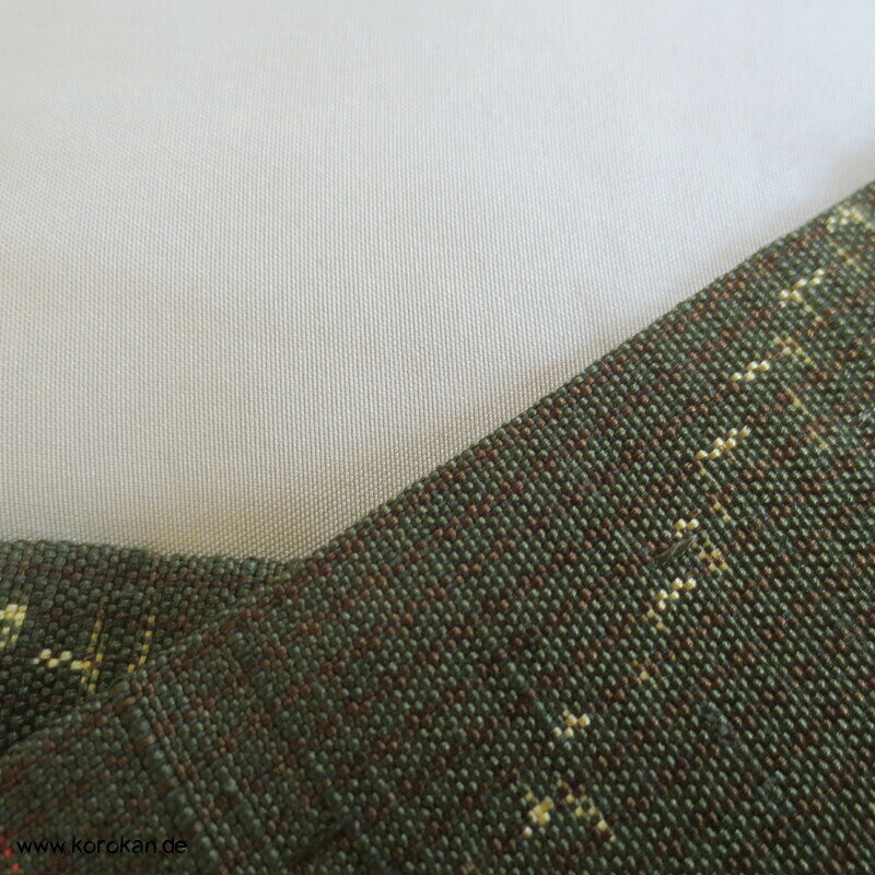 Kiku Chrysanthemen Kasuri Hitoe Tsumugi Seiden Kimono