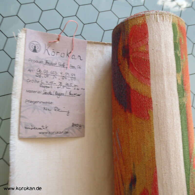 Mon Siegel, Kranich, etc... Seidenbrokat für Maru Obi