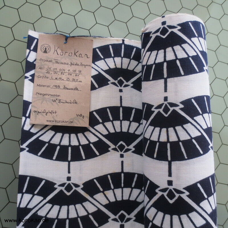 Bangasa - Papierschirmstreifen Yukata Kimono Baumwoll Stoff