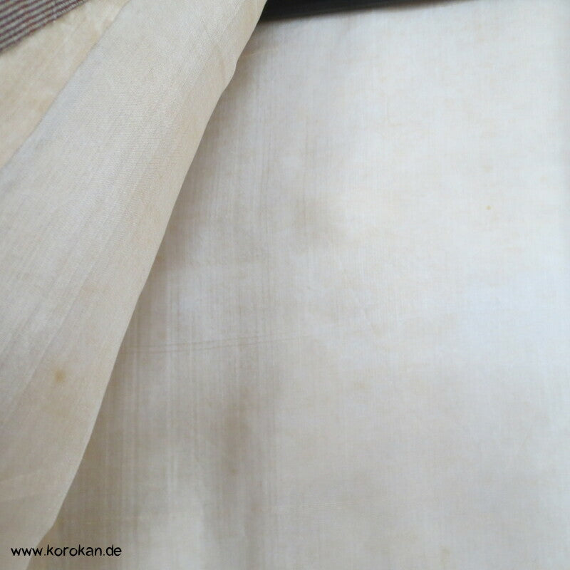 XXL Tsumugi Kasuri japanischer Seiden Kimono, annual growth Muster