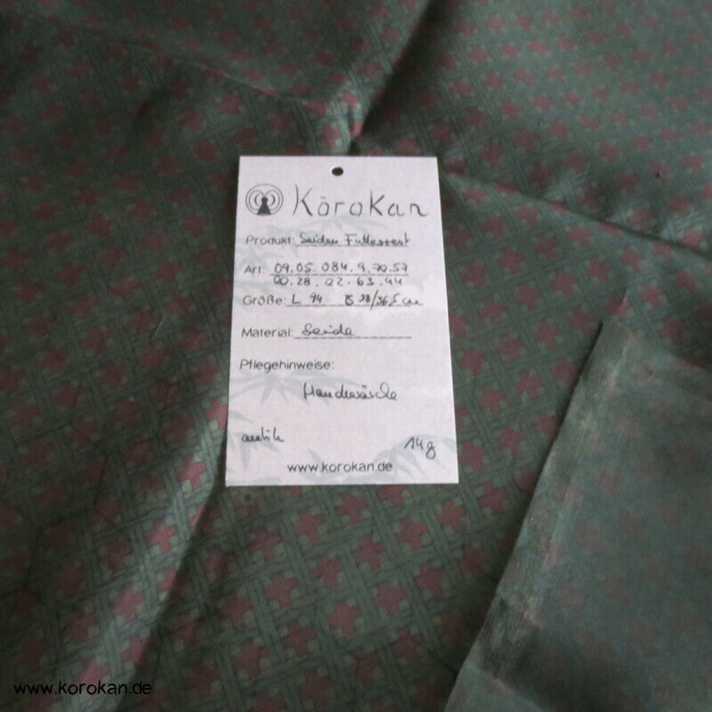Flechtmuster Seidenpongé Araihari Kimono Futterstoffrest