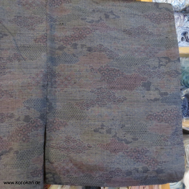 Kiribame Patchwork Kasuri Tsumugi Seiden Kimono