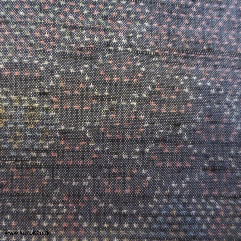 Kiribame Patchwork Kasuri Tsumugi Seiden Kimono