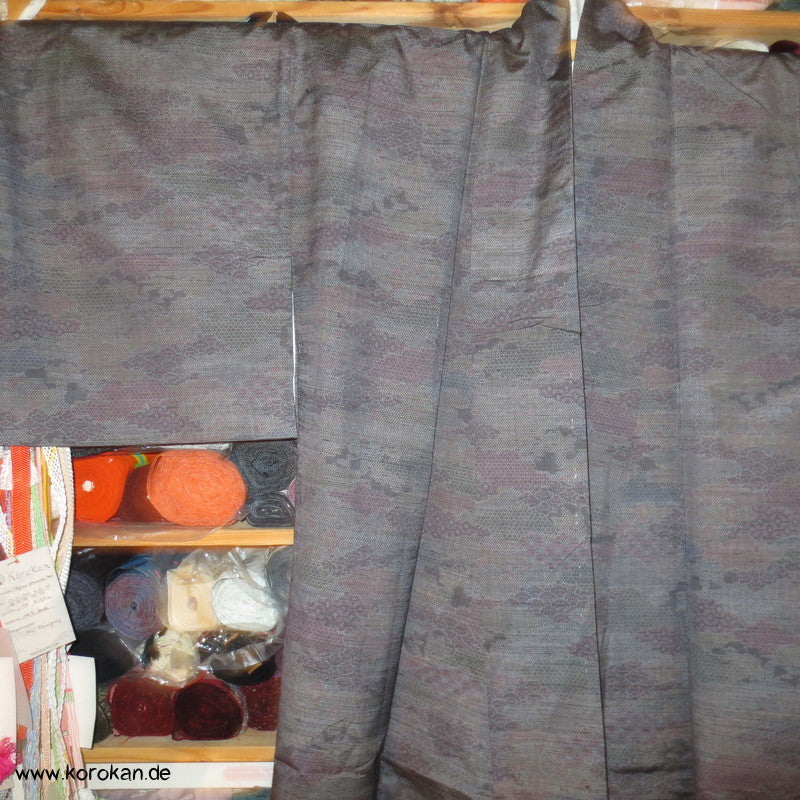 Kiribame Patchwork Kasuri Tsumugi Seiden Kimono