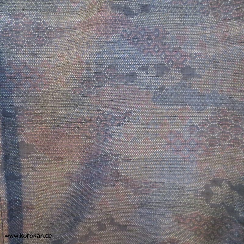 Kiribame Patchwork Kasuri Tsumugi Seiden Kimono