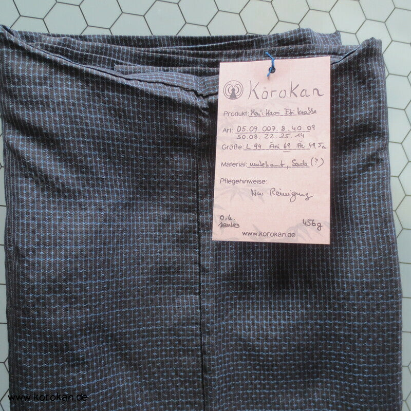 Fuji San, Ebikrabben Futter - Tsumugi Seiden Haori Kimono Jacke