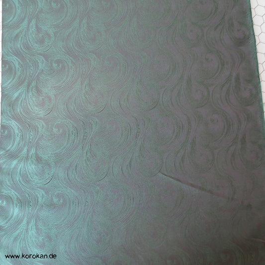 Welle grün Krawattenseide - synthetisch