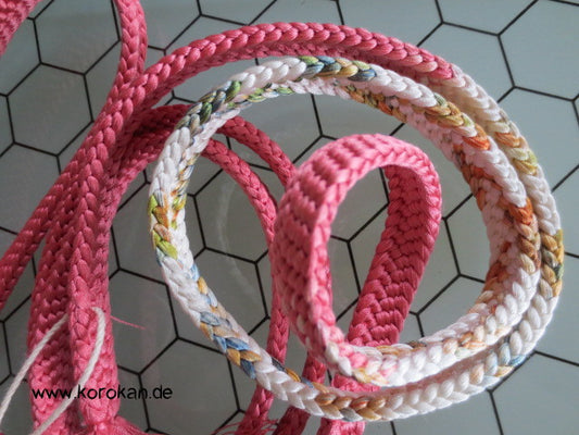 azalee mit Regenbogenverlauf Obijime, Seide