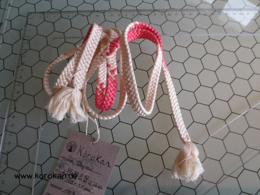 creme mit azalee Obijime, Seide