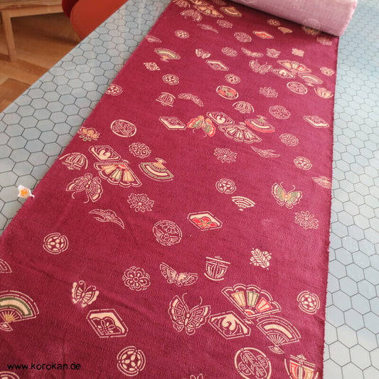 Mon Symbole Wolle / Seide Kimono Krepp