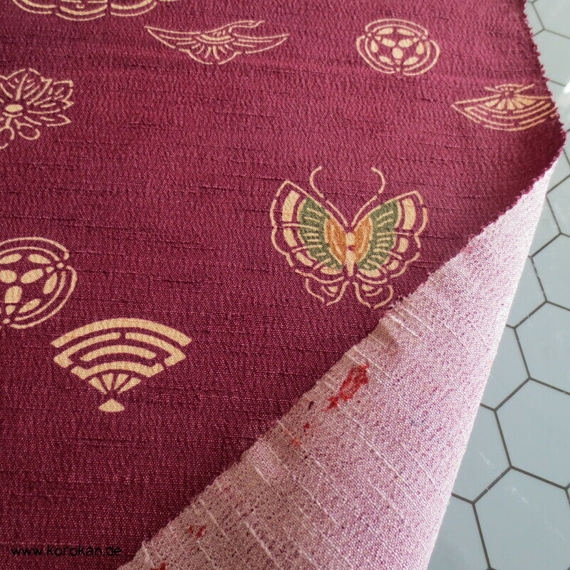 Mon Symbole Wolle / Seide Kimono Krepp