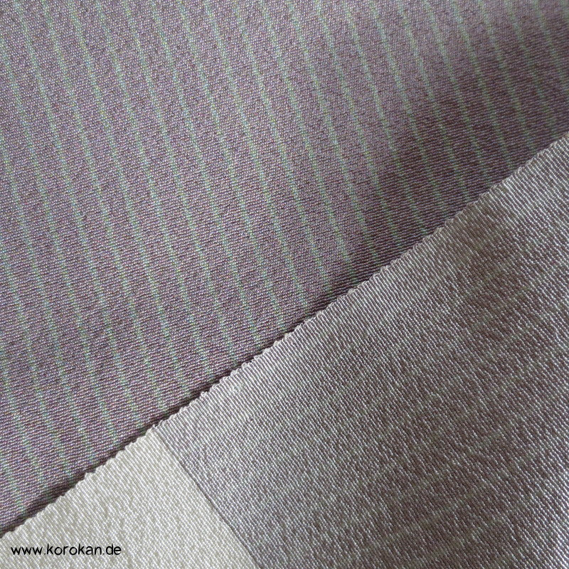 feine Streifen Kimono Seidencrepe