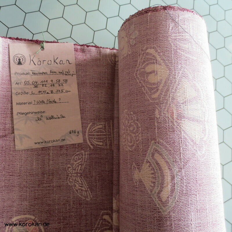 Mon Symbole Wolle / Seide Kimono Krepp