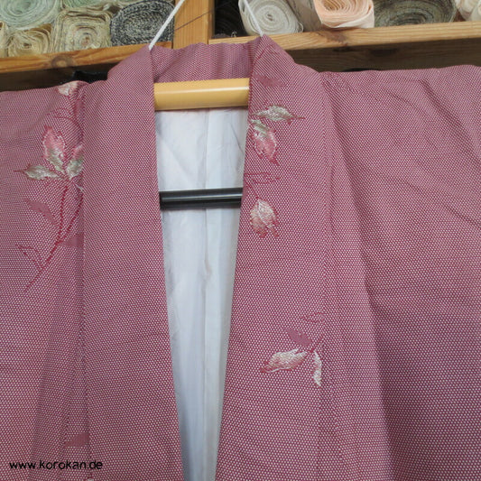 gewebte Blätter Jacquard Komon Kimono