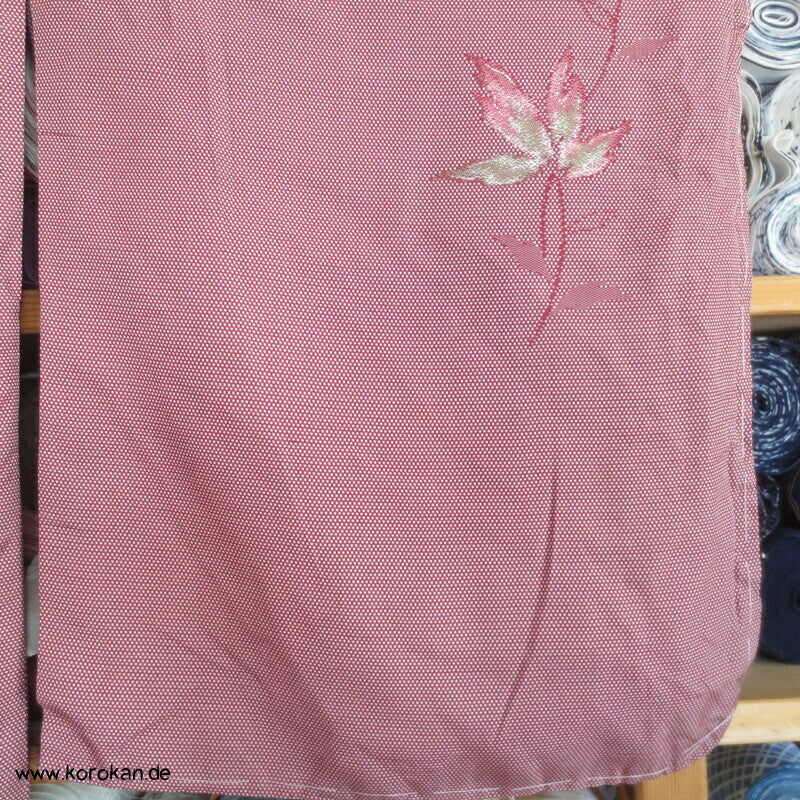 gewebte Blätter Jacquard Komon Kimono