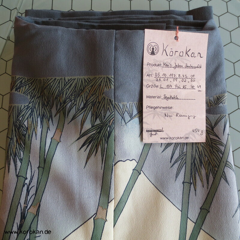 Fuji San hinter Bambus Juban Unterkimono, synthetisch