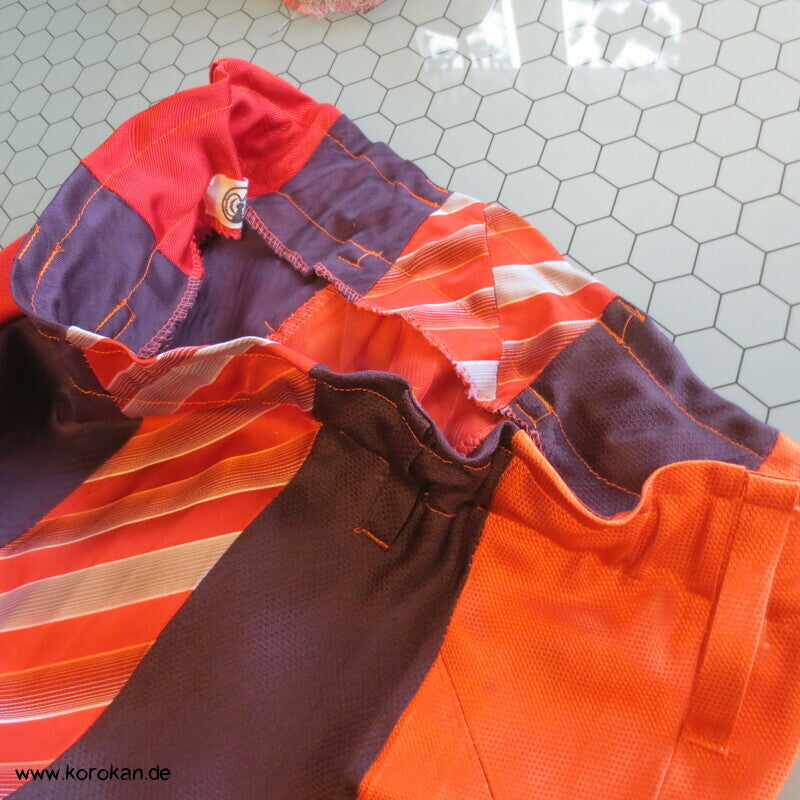 Seiden Krawatten Upcycling Rock rot orange persimmon