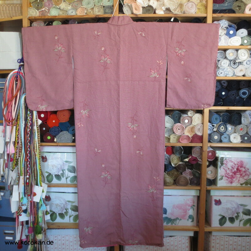 gewebte Blätter Jacquard Komon Kimono
