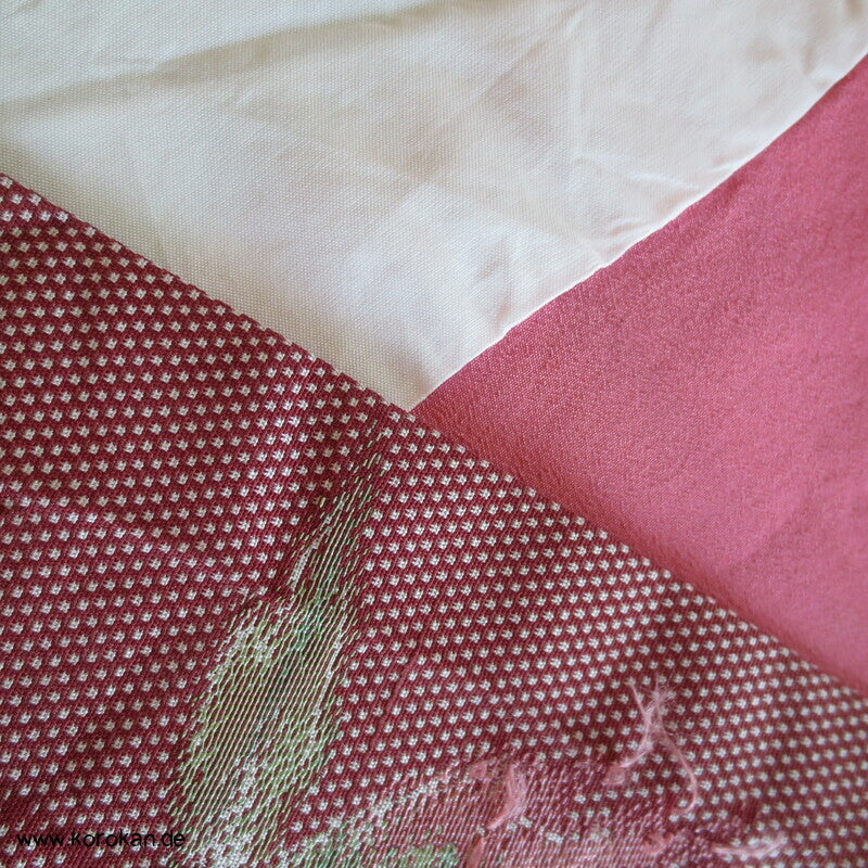 gewebte Blätter Jacquard Komon Kimono