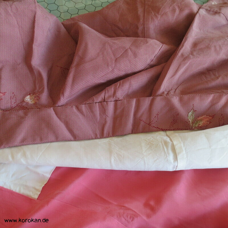 gewebte Blätter Jacquard Komon Kimono
