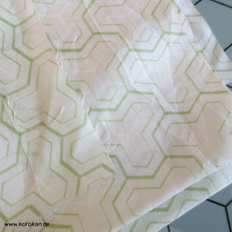 Araihari Haori Kimono Honan Seidenfutterreste, Shokko
