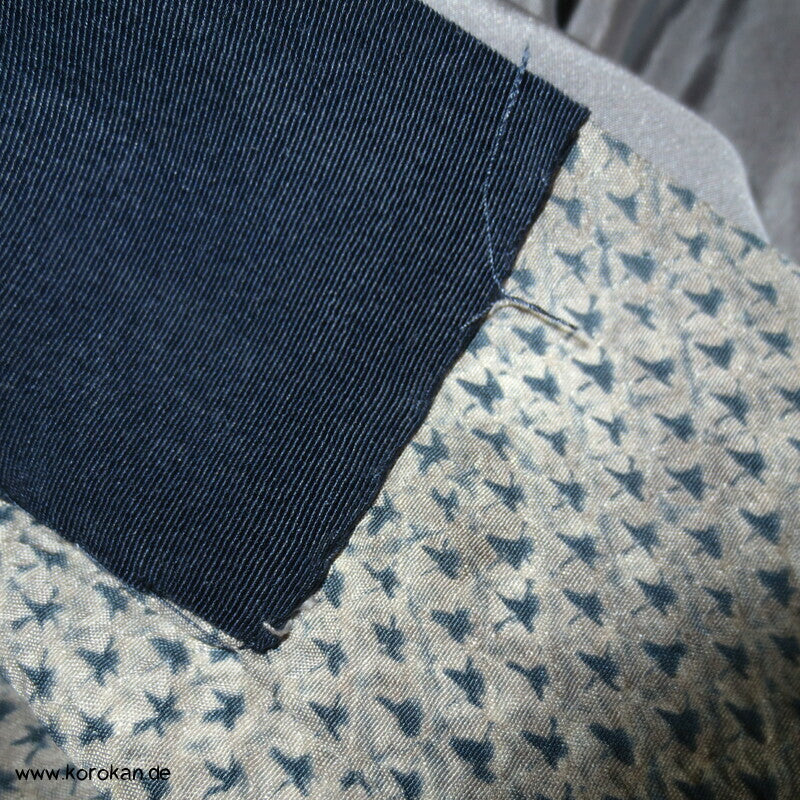 Full Shibori Welle Männer Juban Unterkimono reine Seide