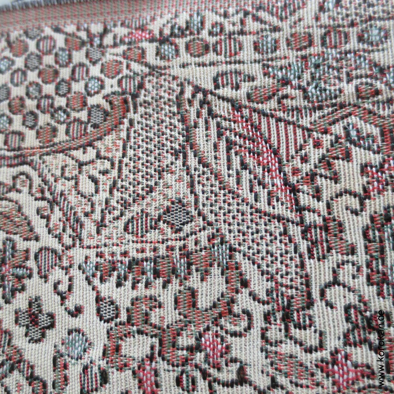 ornamentales Kiribame Jacquard Haori Araihari - feine Musterdetails