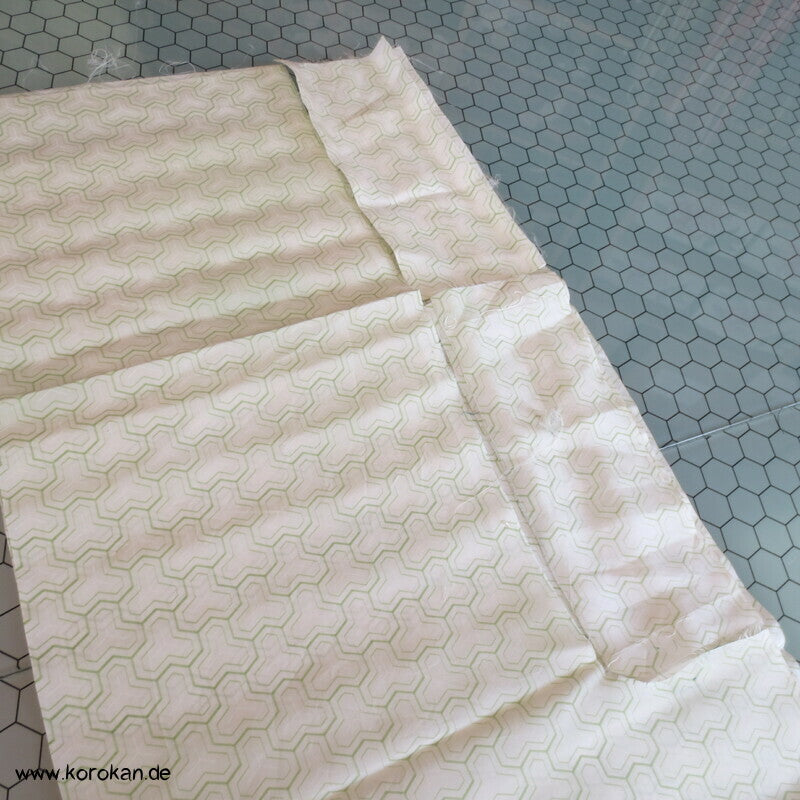 Araihari Haori Kimono Honan Seidenfutterreste, Shokko