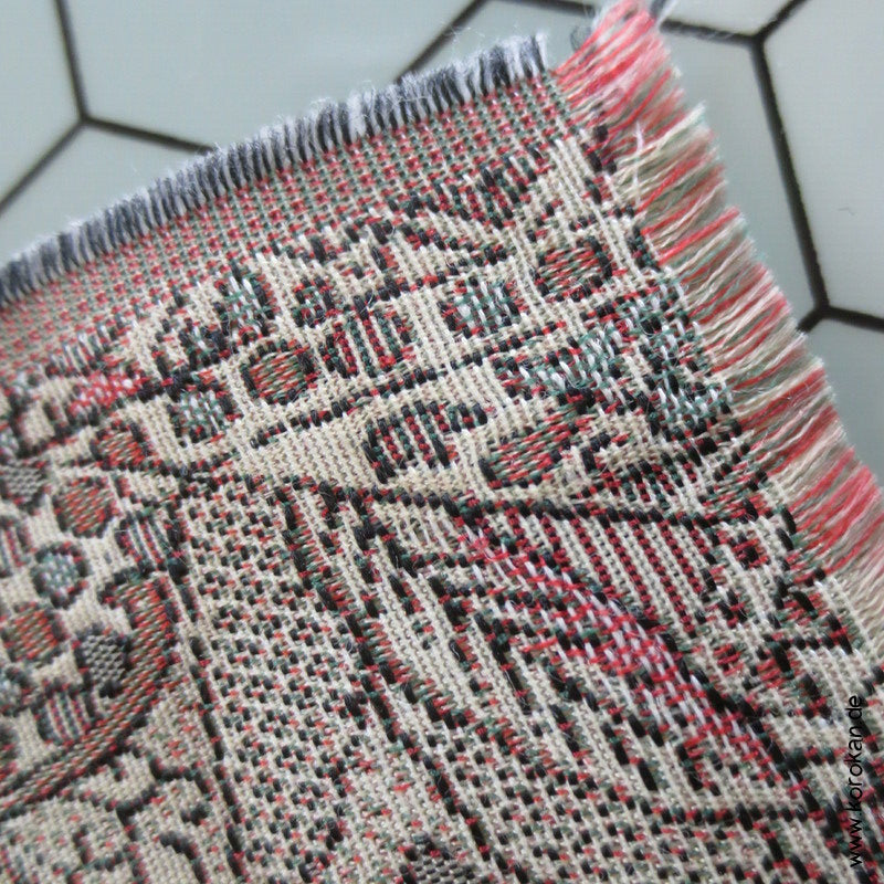 ornamentales Kiribame Jacquard Haori Araihari - feine Musterdetails