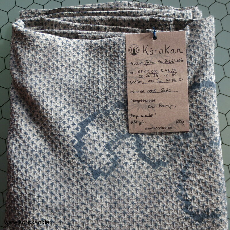 Full Shibori Welle Männer Juban Unterkimono reine Seide