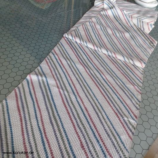 Shibori Diagonaler Streifen Seide Kimono Stoffrolle