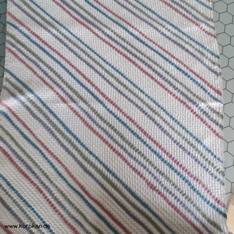 Shibori Diagonaler Streifen Seide Kimono Stoffrolle