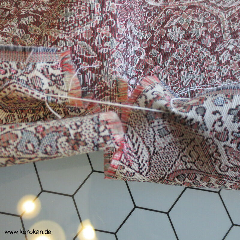 ornamentales Kiribame Jacquard Haori Araihari - feine Musterdetails