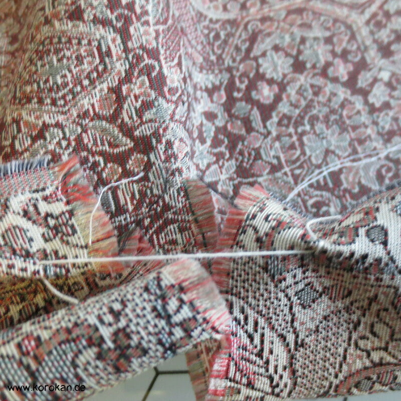 ornamentales Kiribame Jacquard Haori Araihari - feine Musterdetails