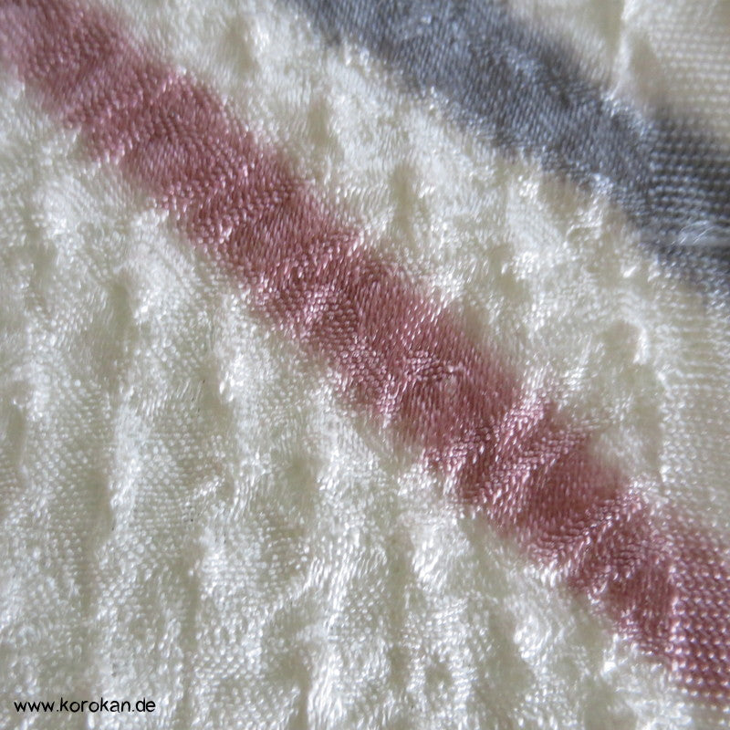 Shibori Diagonaler Streifen Seide Kimono Stoffrolle