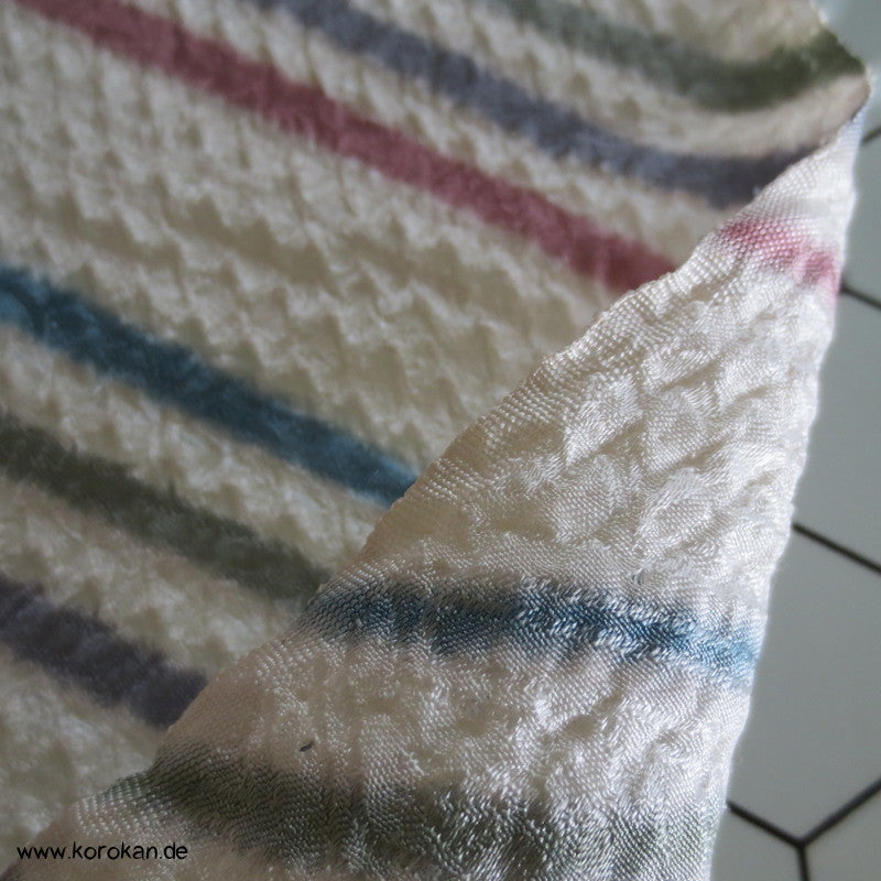 Shibori Diagonaler Streifen Seide Kimono Stoffrolle
