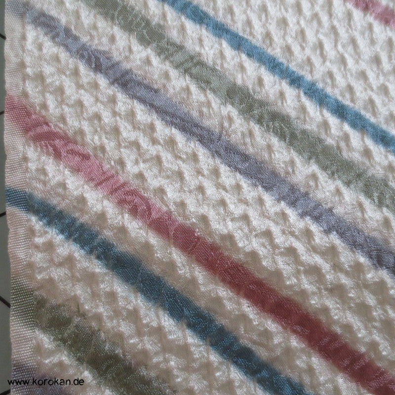 Shibori Diagonaler Streifen Seide Kimono Stoffrolle