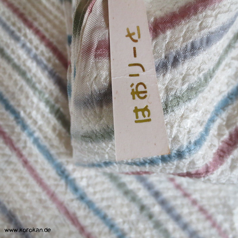 Shibori Diagonaler Streifen Seide Kimono Stoffrolle