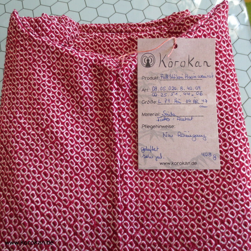 weinroter Full Shibori Seiden Haori