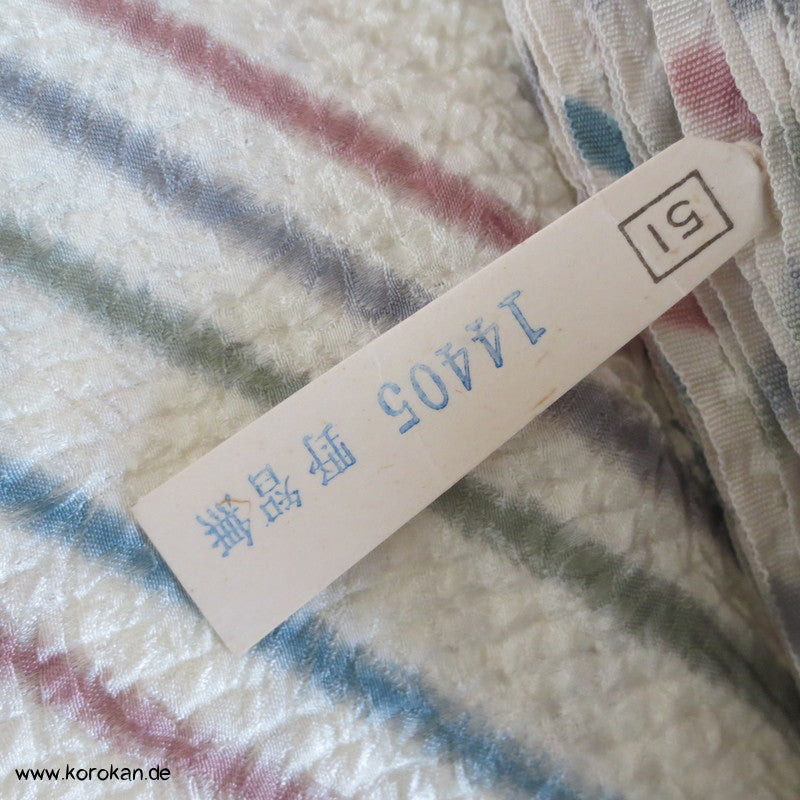 Shibori Diagonaler Streifen Seide Kimono Stoffrolle