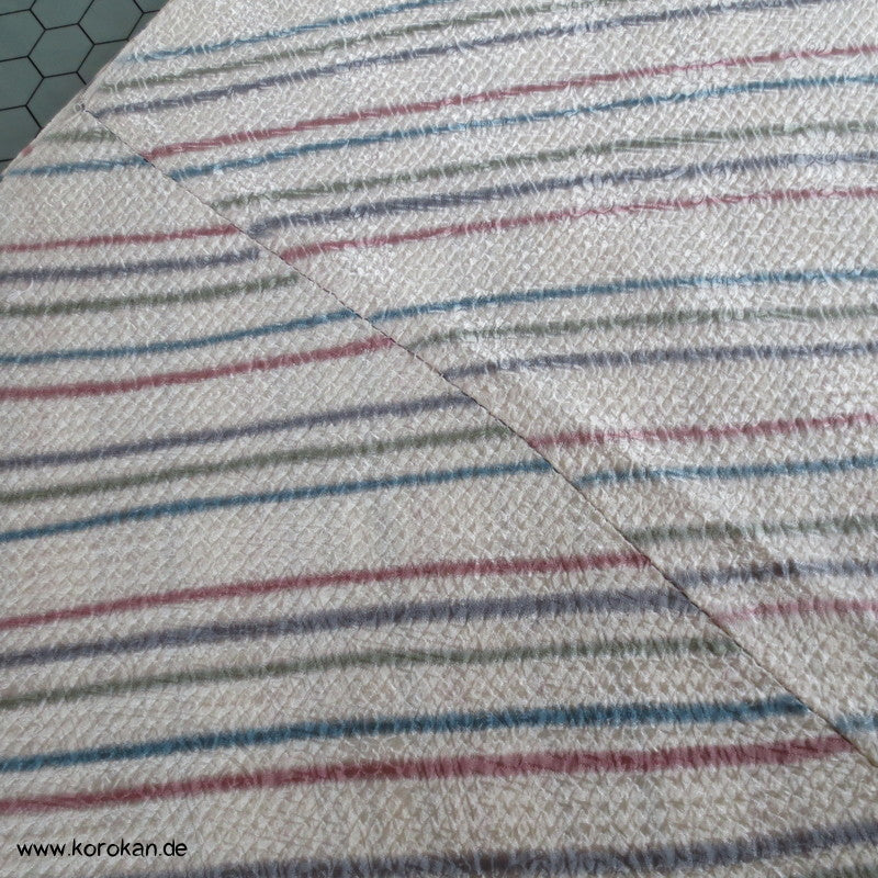 Shibori Diagonaler Streifen Seide Kimono Stoffrolle