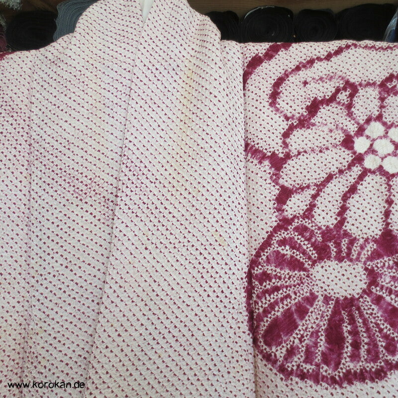 Full Shibori Chrysanthemen Fluss Homongi Kimono
