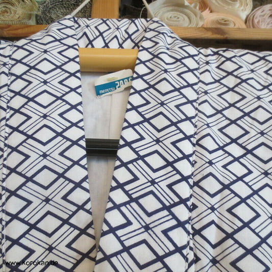 Diamantmuster Nemaki - Männer Kimono zum Schlafen, Baumwolle