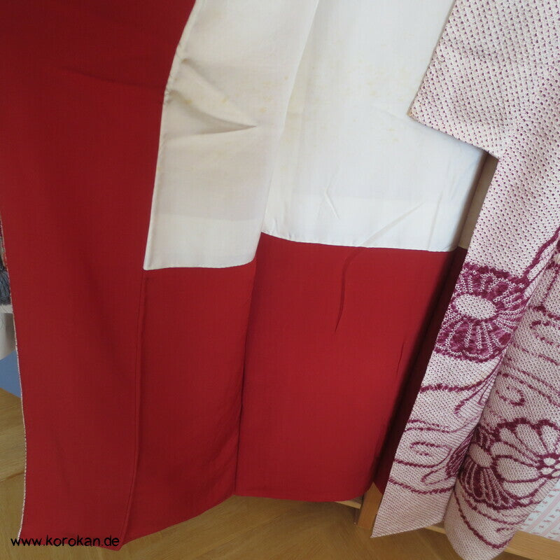 Full Shibori Chrysanthemen Fluss Homongi Kimono