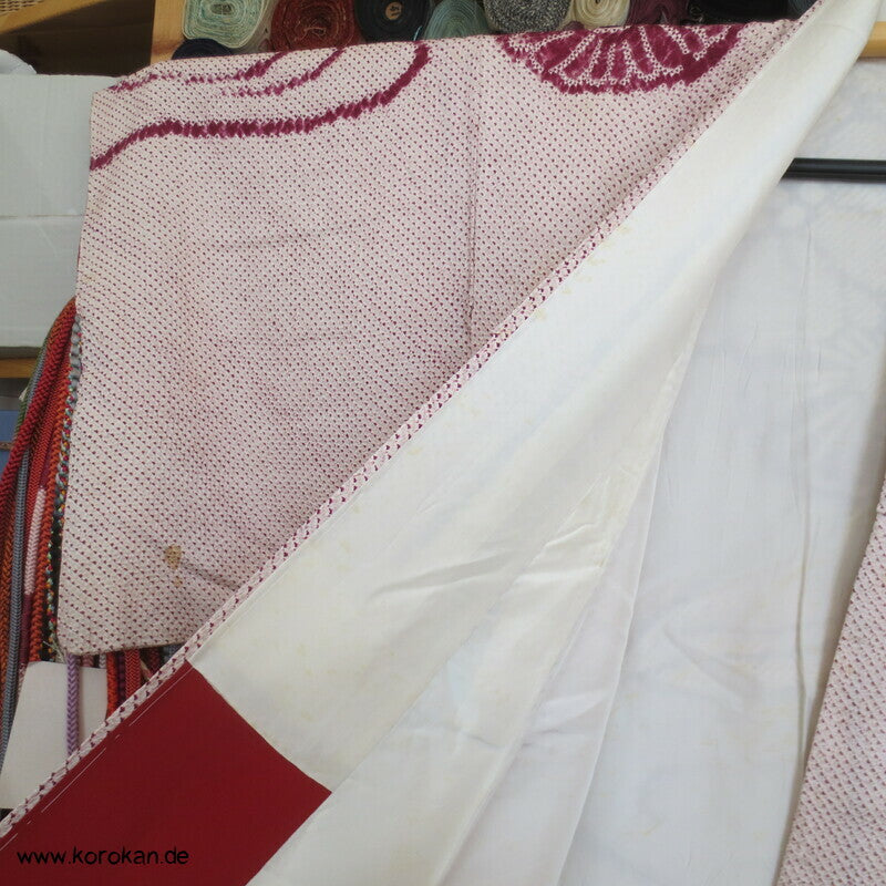 Full Shibori Chrysanthemen Fluss Homongi Kimono