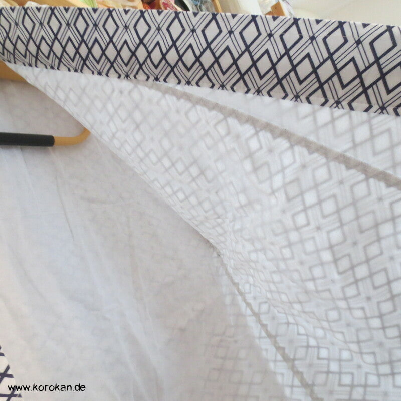 Diamantmuster Nemaki - Kimono zum Schlafen, Baumwolle